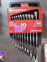 ACE 10-pc SAE Combination Wrench SET
