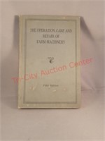 5th edition 1931 The operation, care and repair