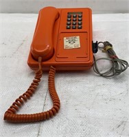 Vintage Orange Phone / 80's Retro