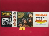 Three Beatle Record Albums