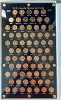 Lincoln Cents 1959-79 w/ 1972 double die super gem