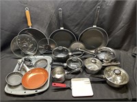 TFAL AND ASSORTED COOKWARE