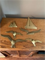Brass birds and boats