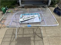 iron folding patio table