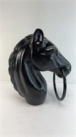 CAST IRON HORSE HEAD HITCHING POST