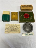 Tobacco tins and misc.