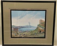Original Gouache Painting of Naples, Italy #8