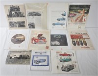 11pc Vintage MGB Cars Advertisements