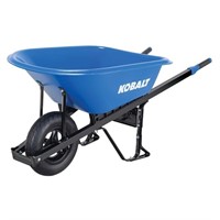 Kobalt 6-cu Ft 1 Wheel High-density Poly Wheelbarr