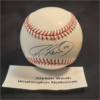 Jayson Werth Hand Signed MLB Baseball
