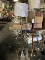 SILVER FLOOR LAMP ***APPEARS NEW, NOT TESTED***
