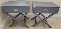 48 - PAIR OF MATCHING SIDE TABLES