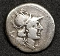 AR Roman Republic Silver Denarius w/Info