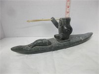 SOAPSTONE CARVING SIGNED & DATED