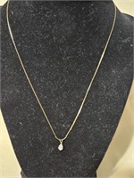NECKLACE AND PENDANT MARKED 14K