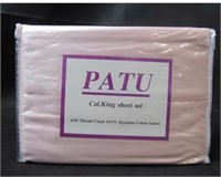 100% Egyptian Cotton Sateen King Sheet Light pink