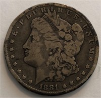 1881-CC Morgan Dollar