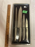 3 Devonport knives & file