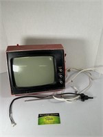 Small Red Vintage TV