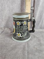 GEMAN CERAMIC KING STEIN WITH LID