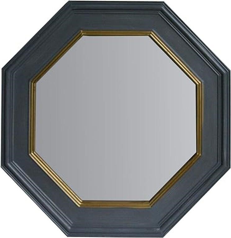 (P) 32 Inch Octagonal Shape Wooden Floating Frame