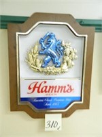 Hamm's Plastic Sign