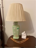 Oriental Statue; Lamp; Boomerang