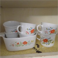Corningware Mugs & Casserole Dish