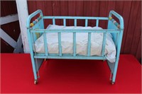 Vintage Metal Baby Crib