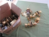 Box of Door knobs and hinges