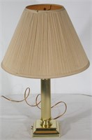 Brass Colored Table Lamp 26" tall
