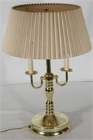 Brass Colored Table Lamp 21" tall