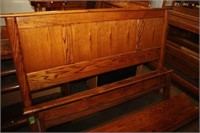 Custom Made Oak Laminate Bed 60 x 78