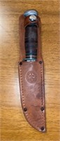 Vintage Official Boy Scouts Knife w/ Sheath