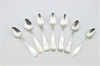 Group of 7 Coin Silver Spoons. Missouri