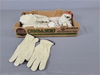 13 Pairs Leather Gloves