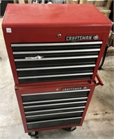 Two Section Craftsman Rolling Tool Chest with