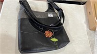 Embroidered Leather Purse