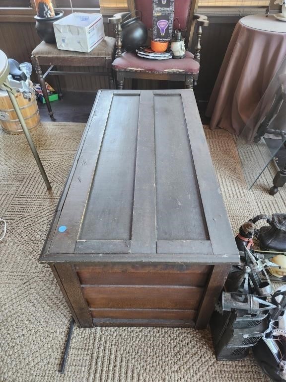 Antique wood  chest