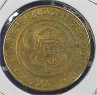 2007 Chuck e. Cheese token