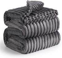 $50 Super Soft Grey Blanket Queen Size