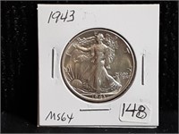 1943 Walking Liberty Half Dollar