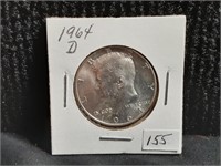 1964D Kennedy Half Dollar