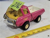 Tonka diecast metal truck, pink