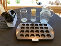 Baking tray, nut grinder, mixer, & pitcher