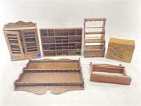 Painters Box, VTG Wooden Shelving & More