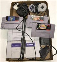 Super Nintendo &3 games