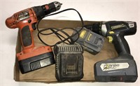 Cordless drill missing 1 charger
