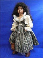 Large Decorative Doll On Stand 26" H