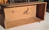 Wooden raisin crate, 20x10"